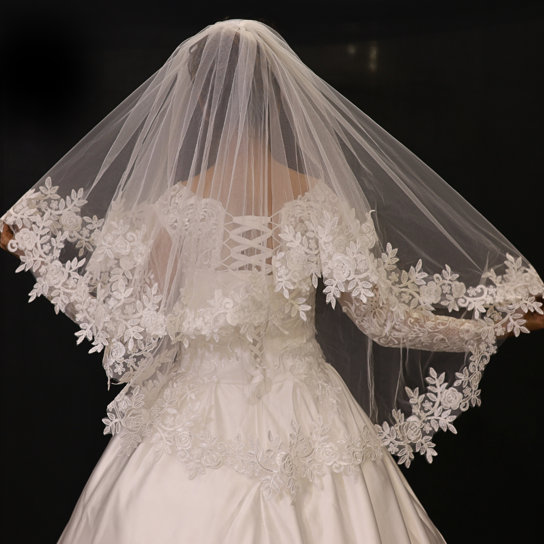 GownLink Cathedral Bridal Long Veil for Christian and Catholic Weddings GLV13