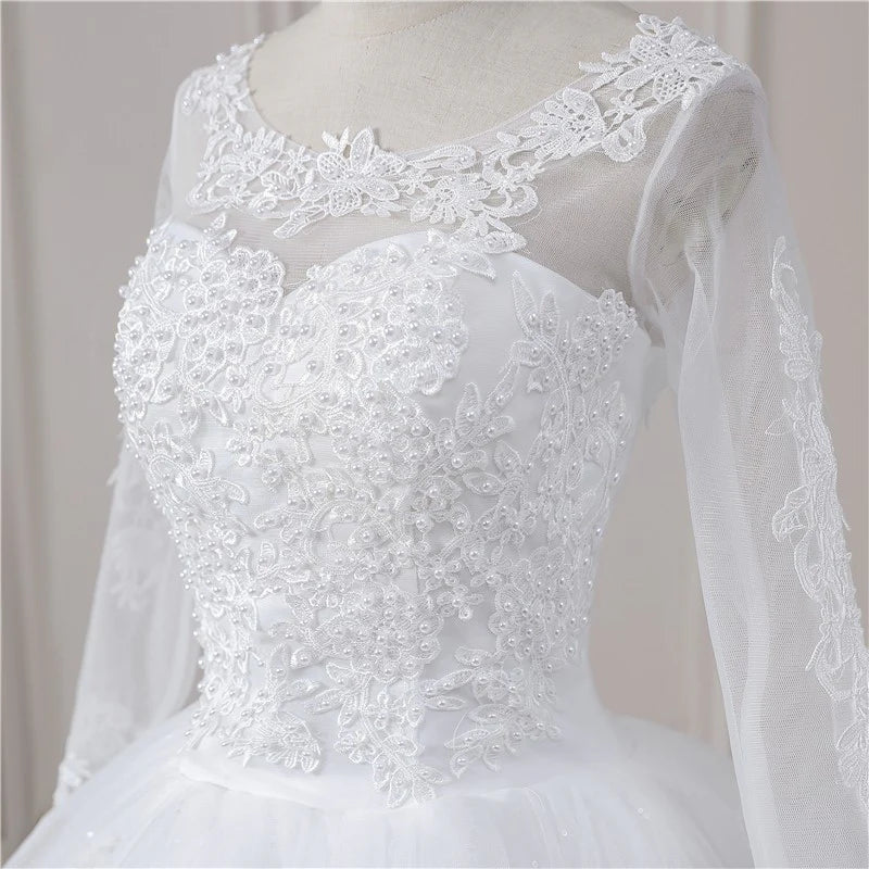 GownLink Full Bridal Set of Five Gown Veil Crown Gloves for Christian & Catholic bride Combo-GF042