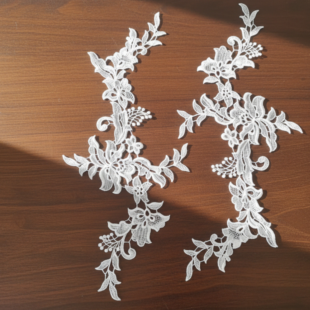 Luxury Lace and Appliqué Materials for Wedding Gowns