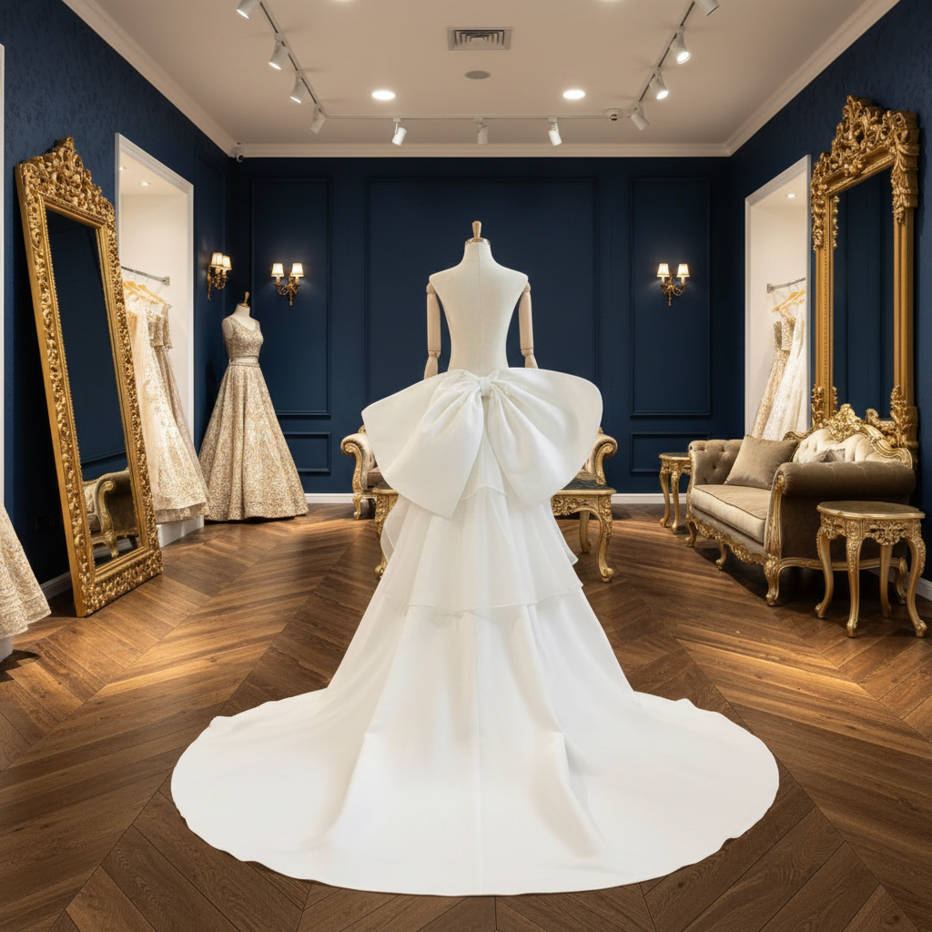 Detachable train ,Capes and Bows