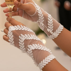 Short Bridal Gloves