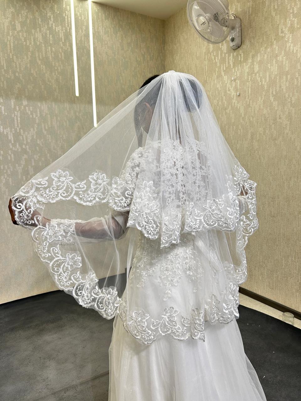 1.5-meters-short-veil-india