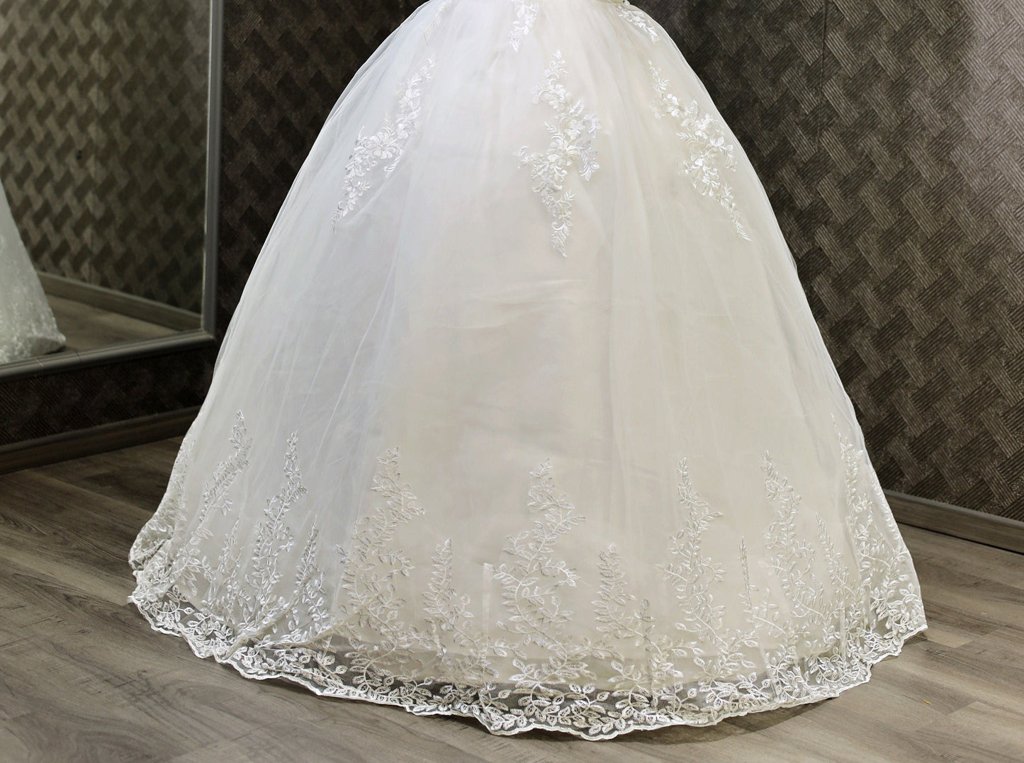 GownLink White Christian and Catholic Wedding Gown GLTD50B