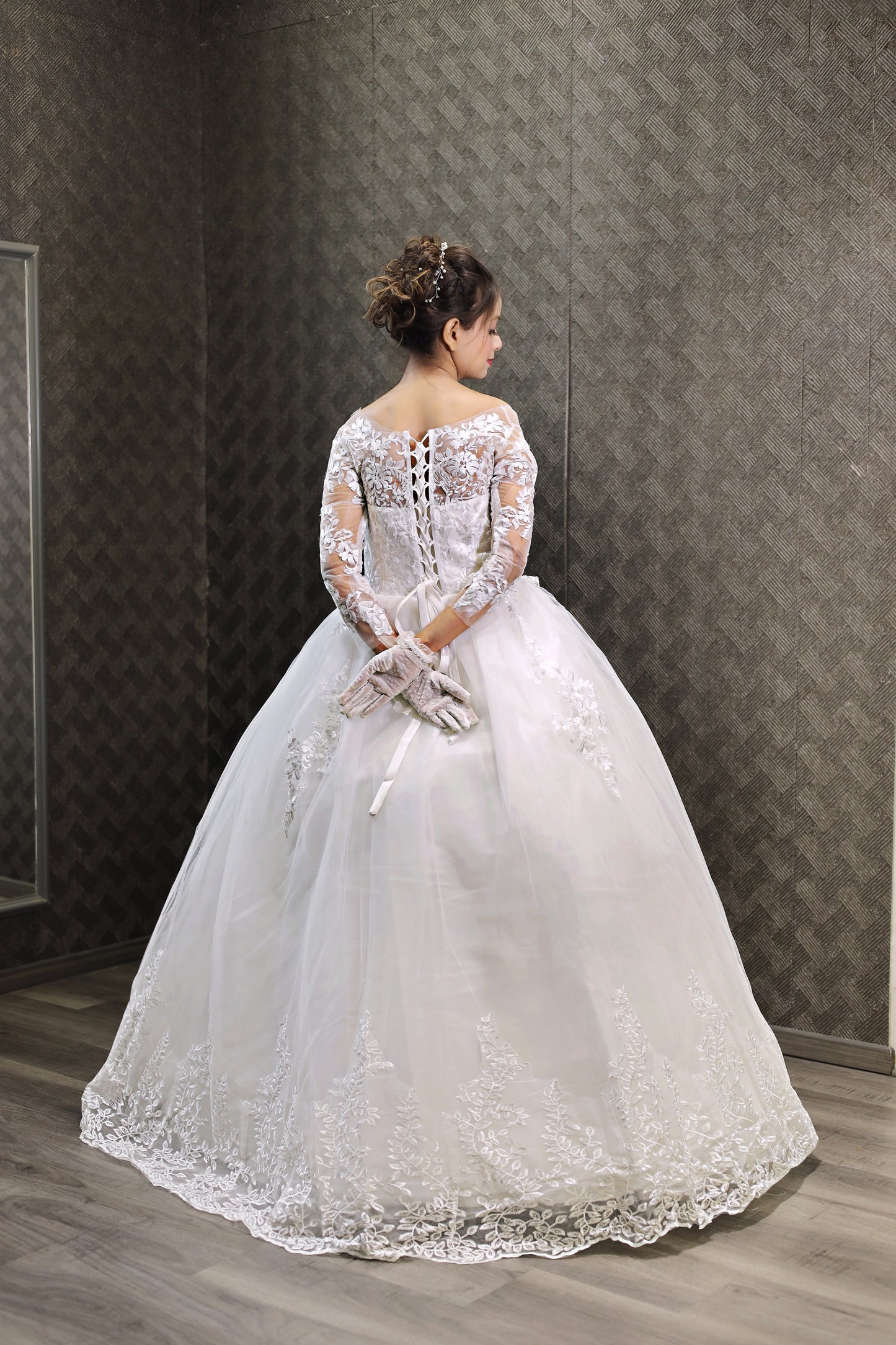 GownLink White Christian and Catholic Wedding Gown GLTD50B