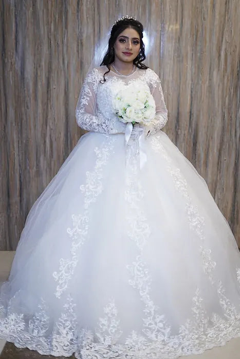 GownLink Christian & Catholic Wedding trail gown GLGT042