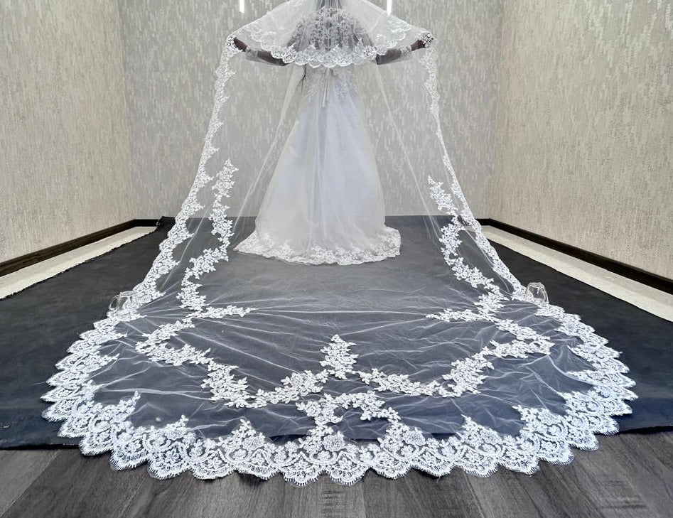 4 meters long wedding veil buy now