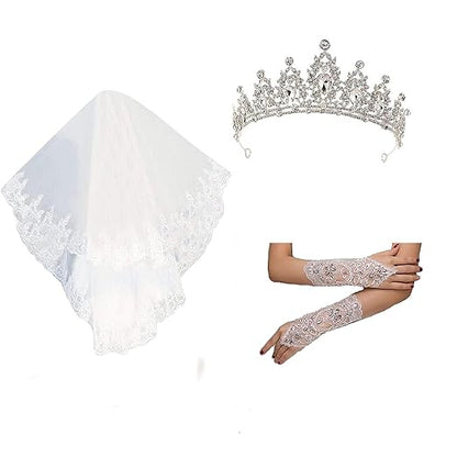Flat lay of Bridal Crown on white surface — GownLink CROWN