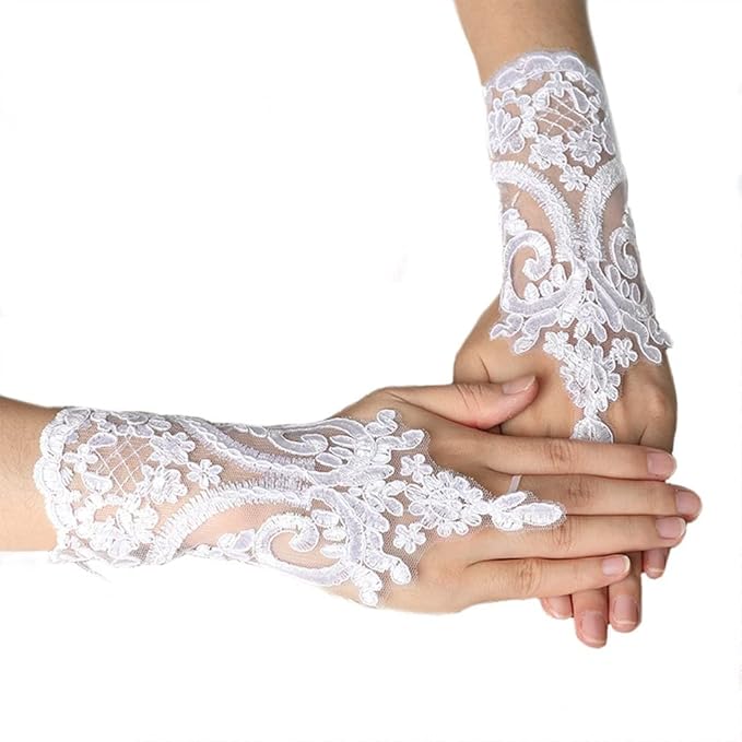 GownLink's  Alluring Bridal Gloves for Christian and Catholic Weddings G18