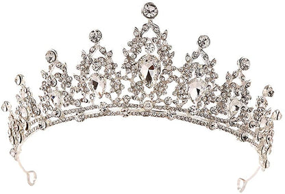 Close-up of leaf and floral detail on Bridal Crown — GownLink CROWN