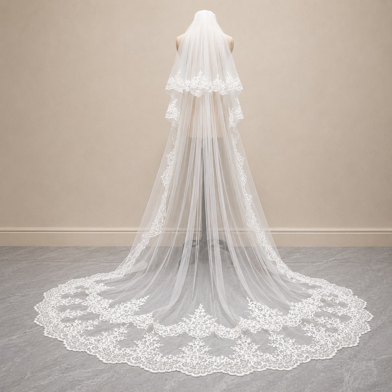 Cathedral Bridal Veil — GLV10-2 | GownLink