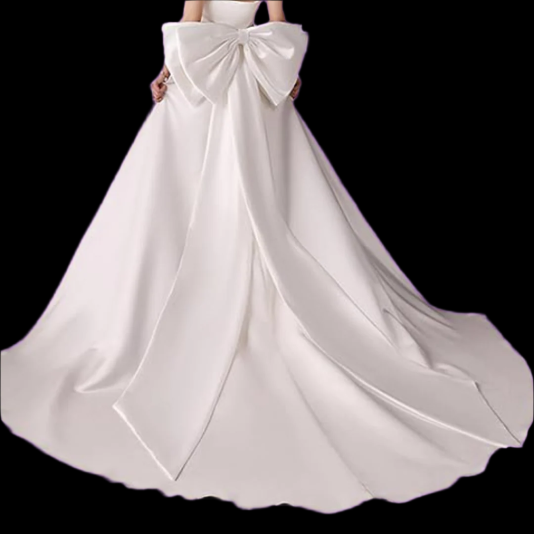Gownlink,s Detachable Satin Bowknot for Formal Party Dress Removable Bow