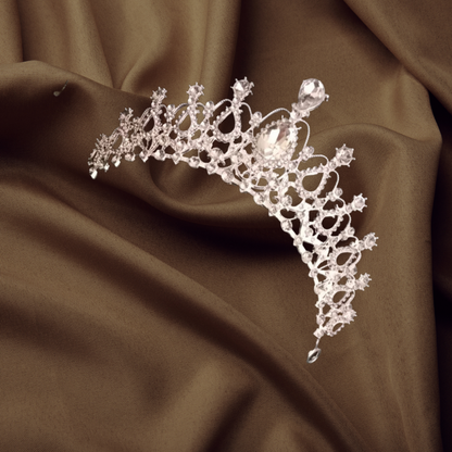 Side view of Bridal Crown showing profile and design — GownLink GF038