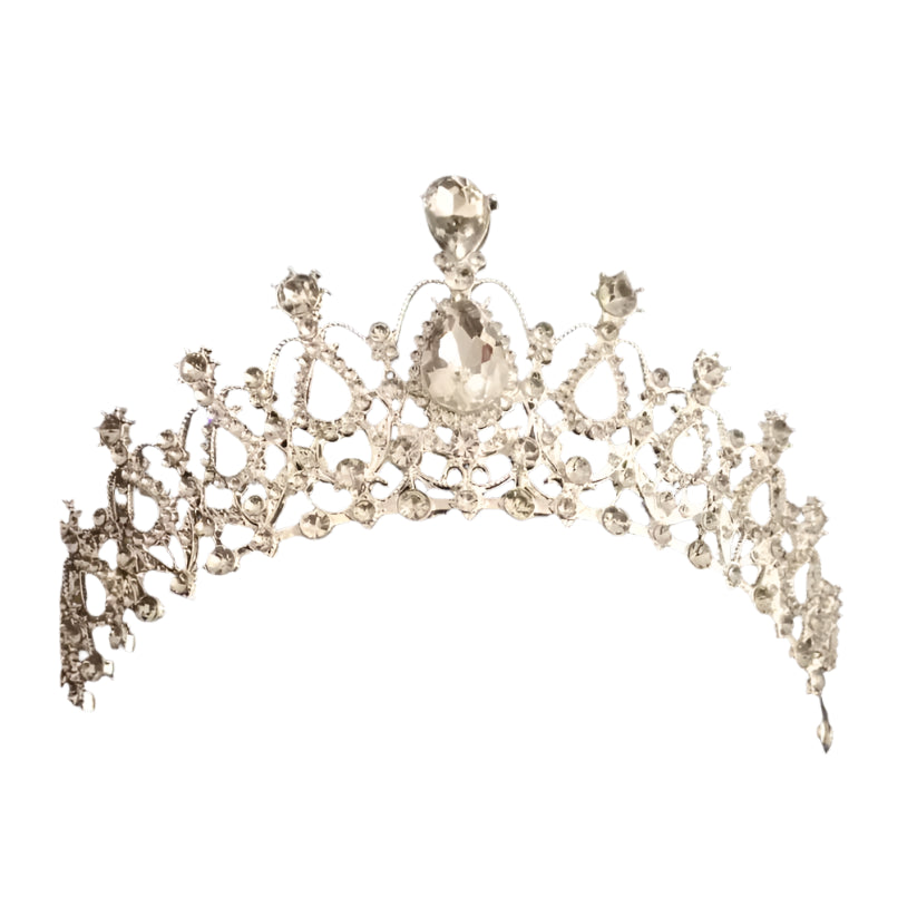 GownLink Luxurious Stone Crown Hair Accessories C32