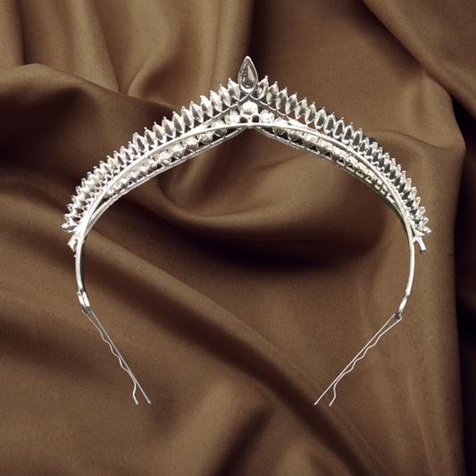 Designed Silver Crown for Bridal wedding Fast free delivery 5 day Arunachal Pradesh