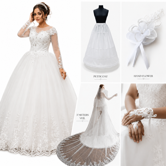 GownLink's Graceful Elegance Divine Bridal Combo Set of Six for Christian & Catholic Weddings Combo-HMD