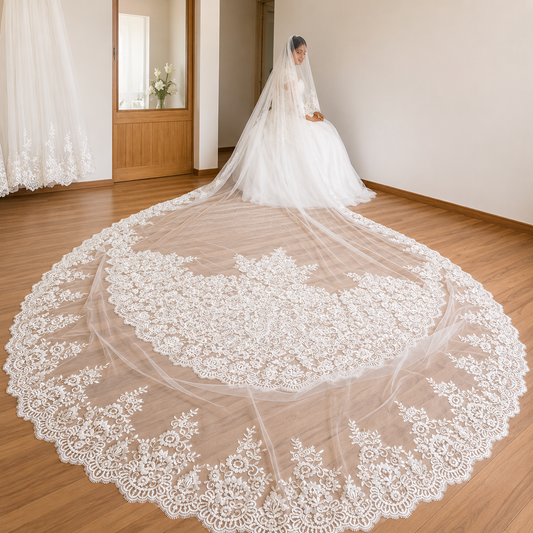 GownLink 4 Meters Long Bridal Veil GLVHL11