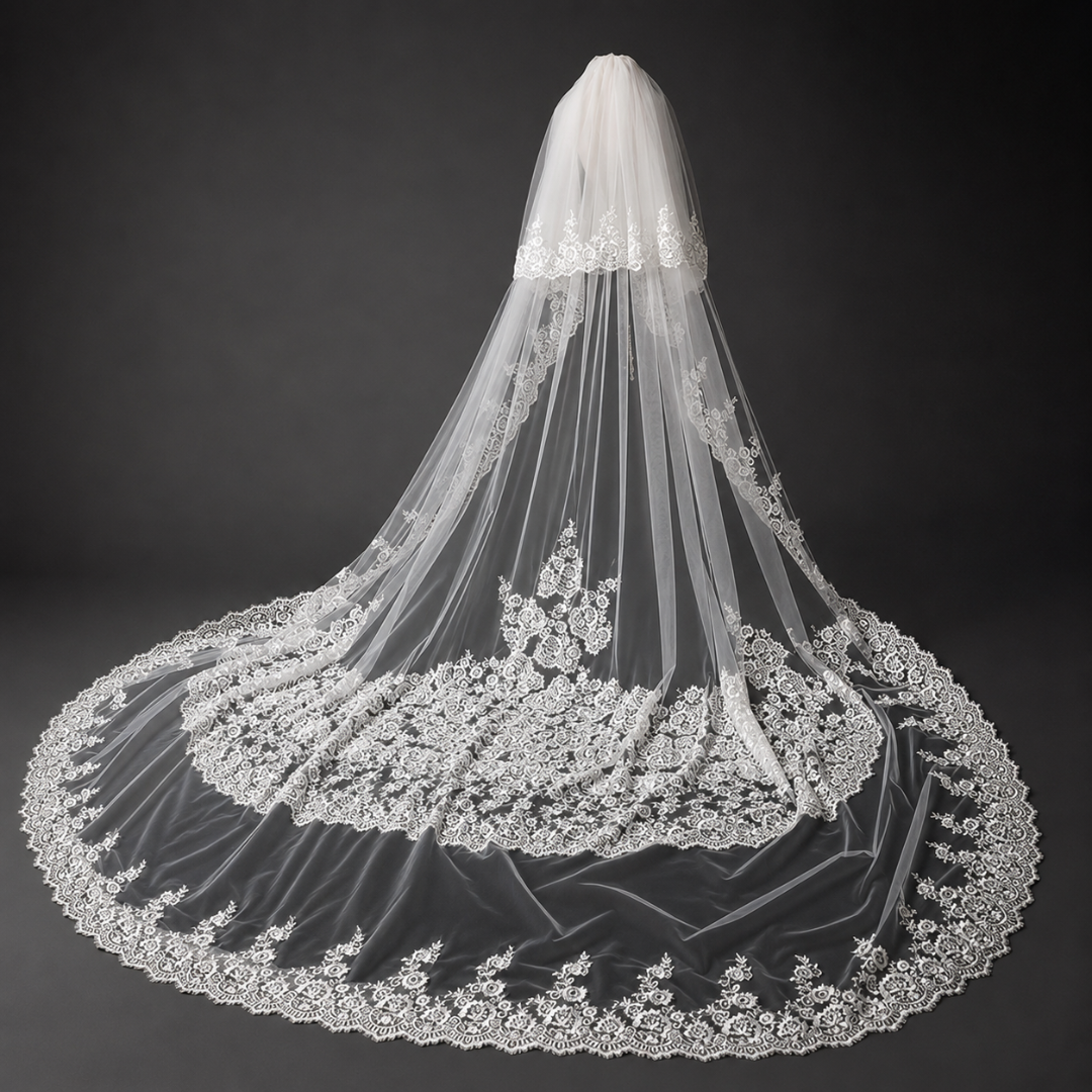 GownLink 4 Meters Long Bridal Veil GLVHL11