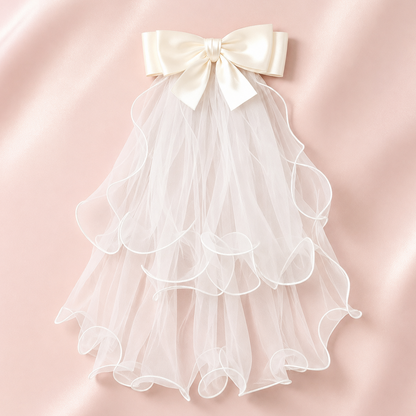 Bridal & Holy Communion Short Veil — GLVHM16 | GownLink
