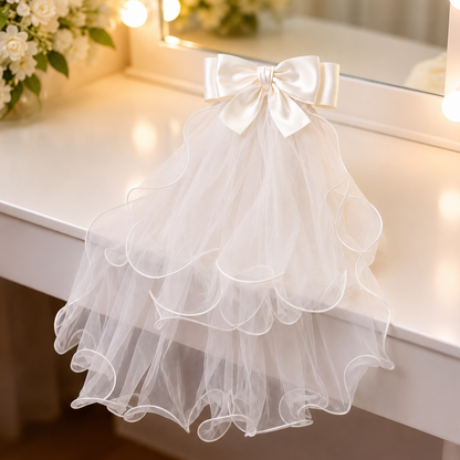 Bridal & Holy Communion Short Veil — GLVHM16 | GownLink