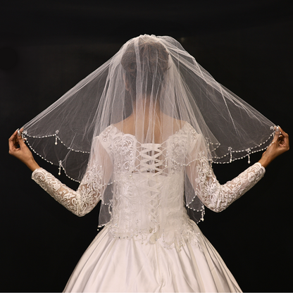 Traditional Catholic Bridal veil in Nellor, Andhra Pradesh