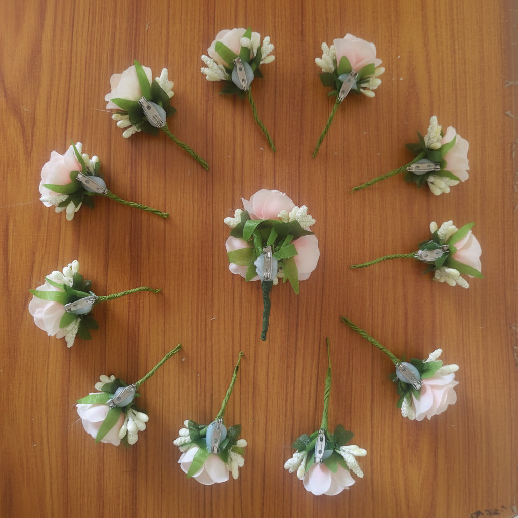 GownLink's  Timeless splendor Boutonnieres of Distinction Set of 10 pcs
