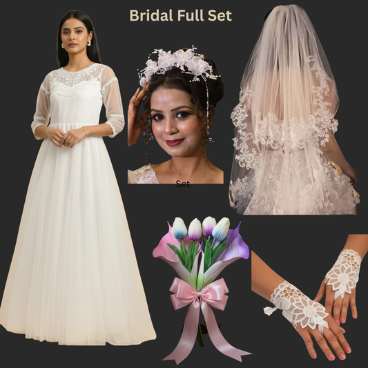 GownLink's Full Bridal Combo Set of 5 for Christian & Catholic Weddings Combo