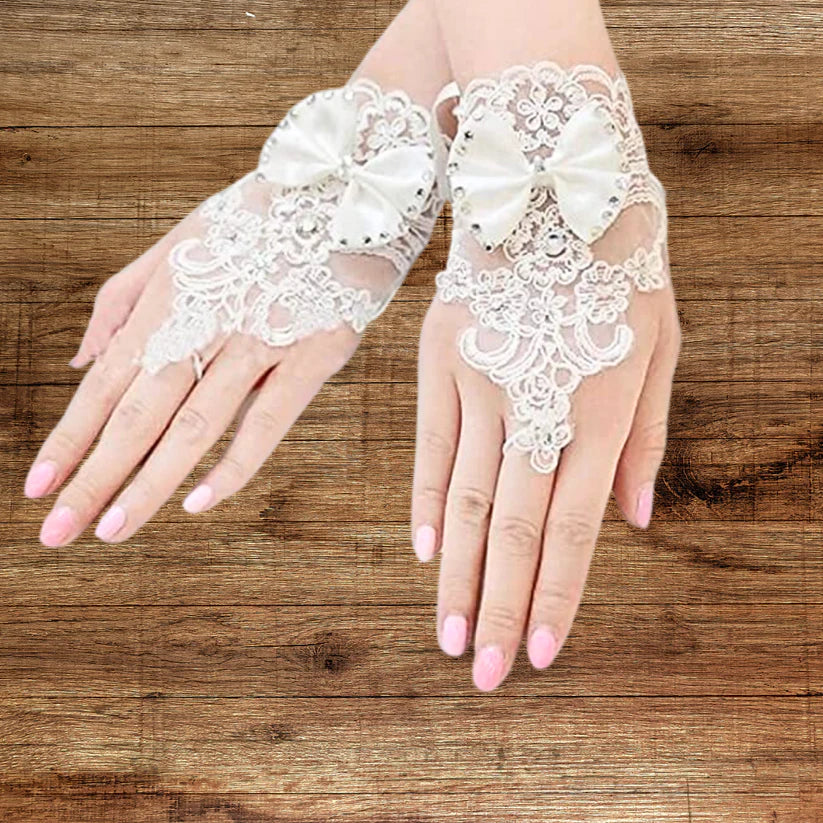 Christian bridal gloves in Nizamat india