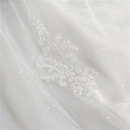 GownLink Elegant White Wedding Ball Gown for Christian & Catholic Brides Luxury Princess Bridal Dress for Church Wedding – GLHS14B