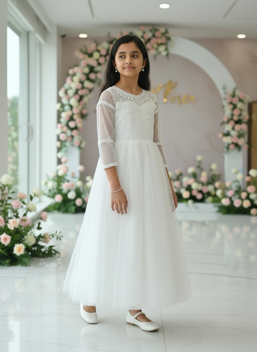 GownLink Christening Gown or First Holy Communion Girls Frock GLHLC-DUCK