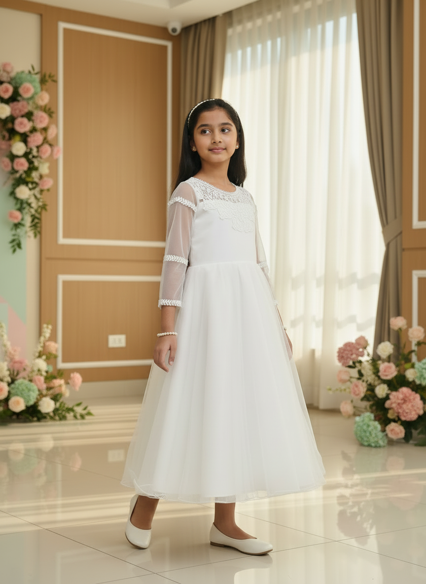 GownLink Christening Gown or First Holy Communion Girls Frock GLHLC-DUCK