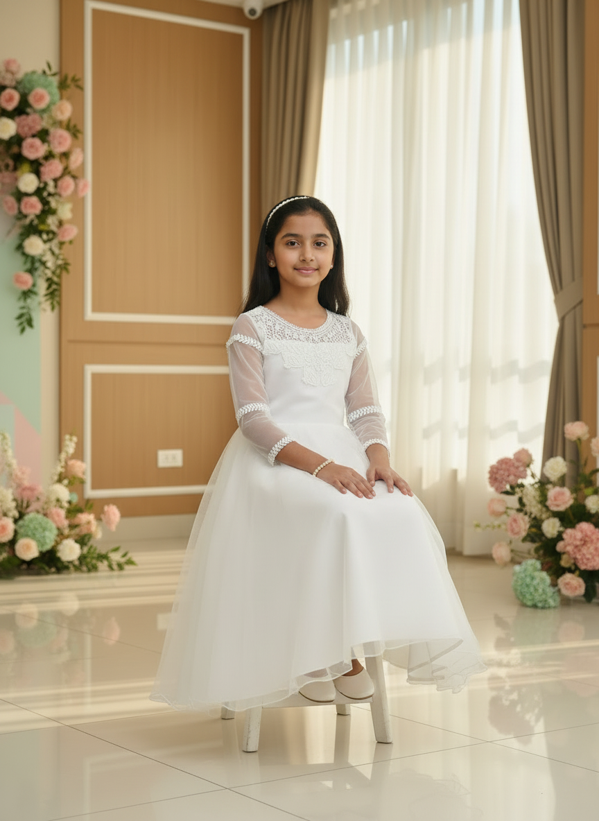 GownLink Christening Gown or First Holy Communion Girls Frock GLHLC-DUCK