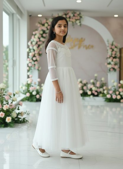 GownLink Christening Gown or First Holy Communion Girls Frock GLHLC-DUCK