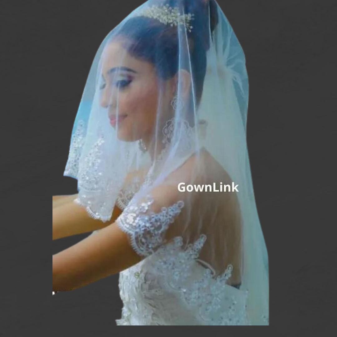 "Elegant Symbolism 1.5 White Veil for Christian and Catholic Matrimony."