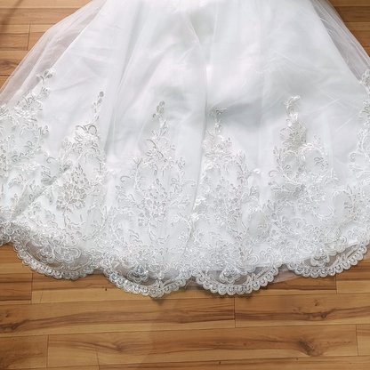 White Lace Border for Wedding Gown- GLQTH Lace