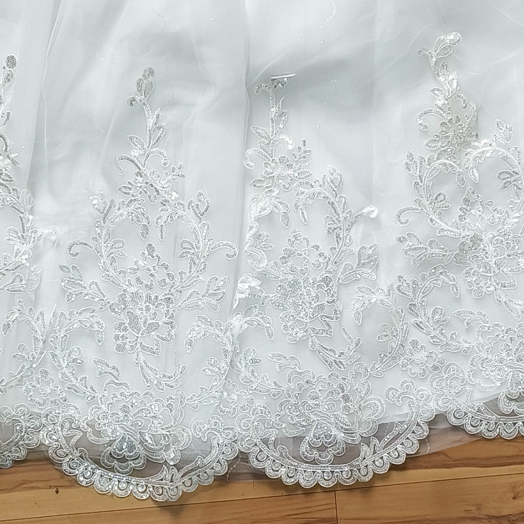GLQTH -White Lace Border for Wedding Dresses