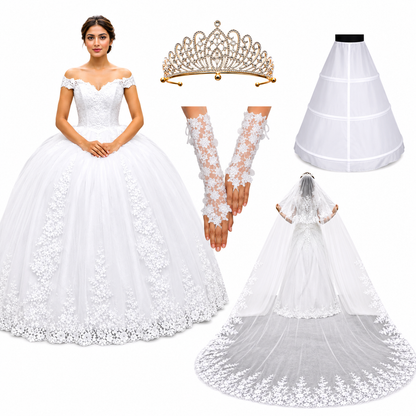Front view of Heavenly Matrimony Comple — GownLink GF071