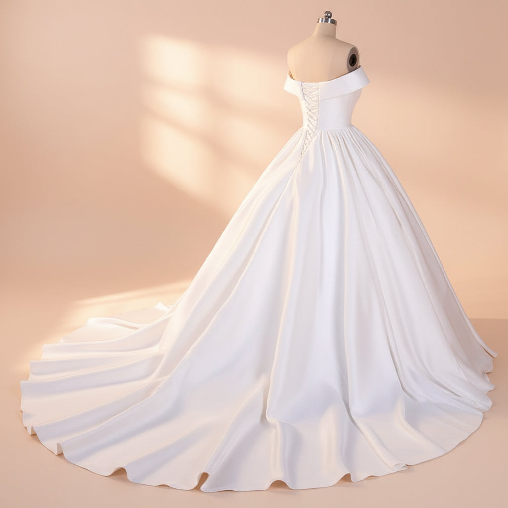 GownLink Train Gown for Christian and Catholic Weddings GLHMST04