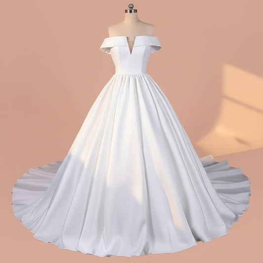 GownLink Train Gown for Christian and Catholic Weddings GLHMST04