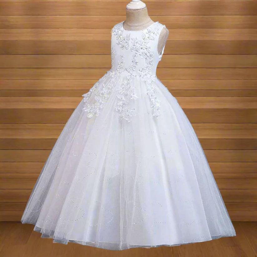 GownLink's Ineffably Graceful Timelessly Royal Holy Communion Dress for Your Little Princess HLC4