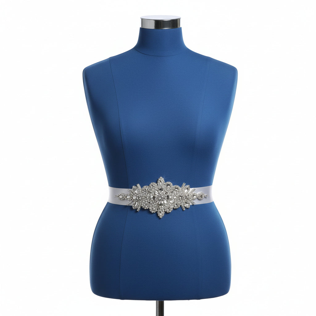 Gowlink,s Wedding Dress Bridal Belt with Crystals Lightweight and easy to wear