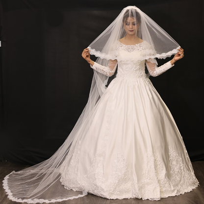 Flat lay of Bridal Crown on white surface — GownLink GF038