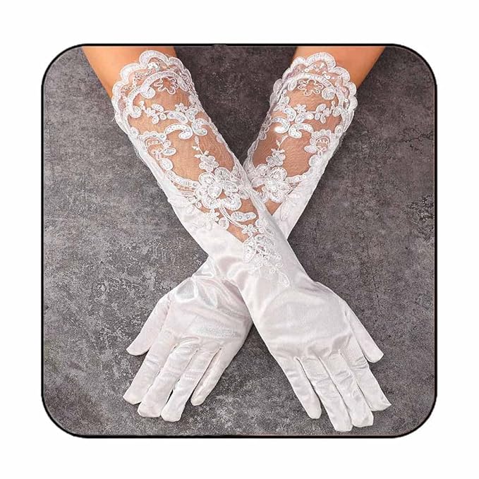 Traditional Catholic bride gloves in Lucknow