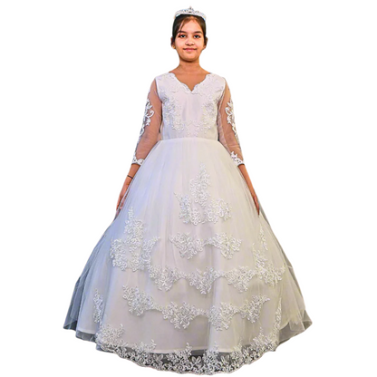 GownLink First Holy Communion Frock * 9 TO 14 Years GLHLC-V1800