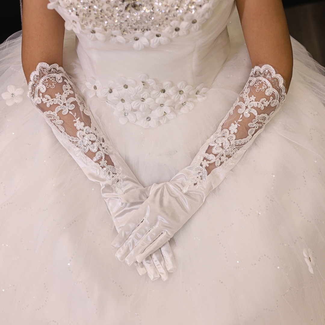 Traditional Catholic bride Hand gloves in Vijayawada