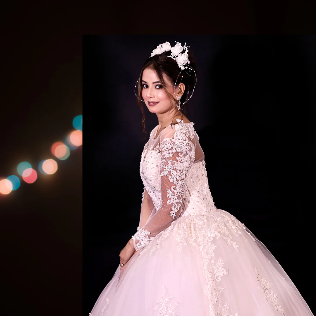 White Wedding Gown in Tamil Naidu