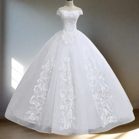 Buy GOWNLINK Christian Ball Gown Wedding Dress (US 2) White at