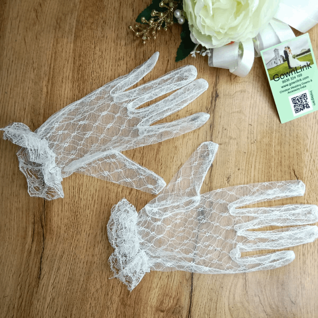 Beyond Compare GownLink's Ineffably Beautiful and Stunning Bridal Gloves for Christian & Catholic Wedding G30