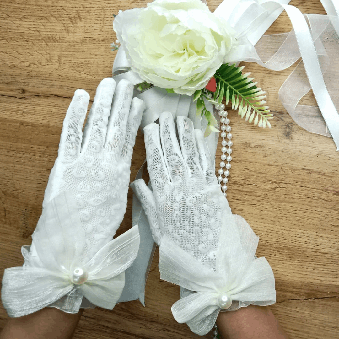 Bridal Gloves with fingers Barmer