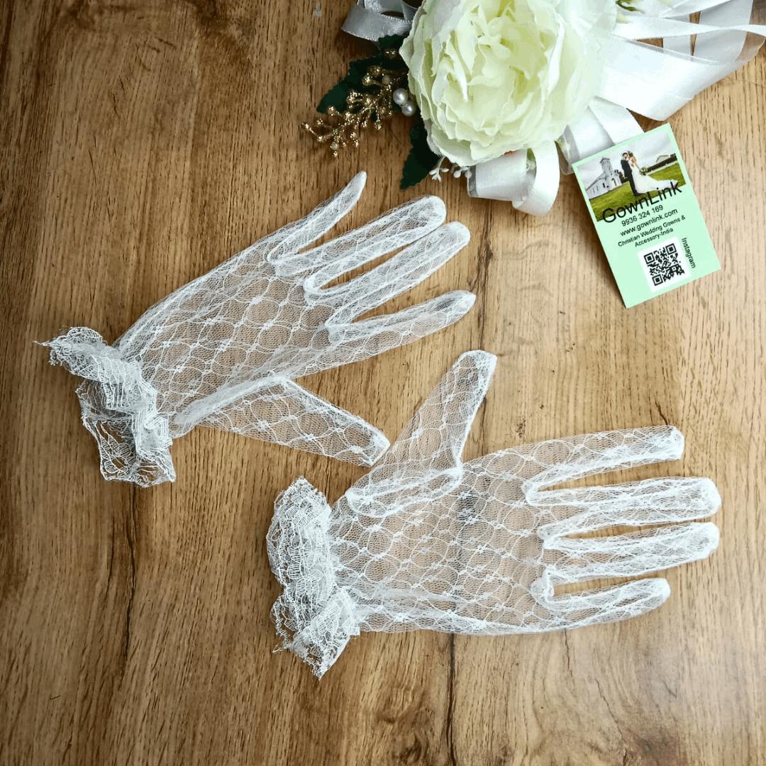 Beyond Compare GownLink's Ineffably Beautiful and Stunning Bridal Gloves for Christian & Catholic Wedding G30