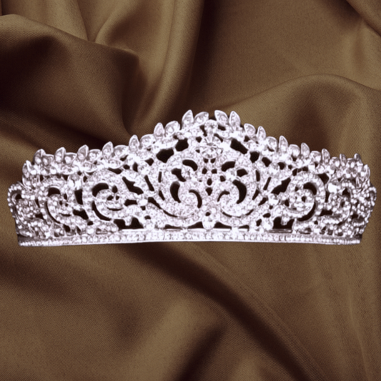 Effortlessly Beautiful GownLink's  Luxurious Bridal Crown Hair Accessories For Christian & Catholic Wedding C7